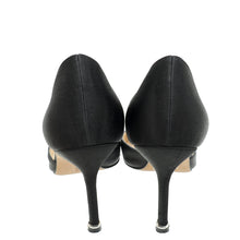 Manolo Blahnik Black Hangisi D'Orsay Pumps 37