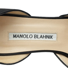 Manolo Blahnik Black Hangisi D'Orsay Pumps 37