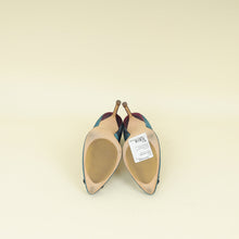 Manolo Blahnik Teal Multicolor Hangisi Glitter Pump 38.5