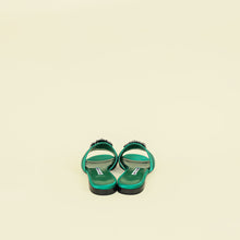 Manolo Blahnik Green Martamod Flat Slides Sandal 36