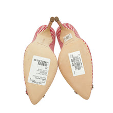 Manolo Blahnik Bicolor Checkered Hangisi Pumps 37