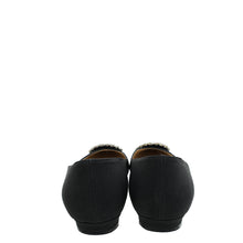 Manolo Blahnik Black Satin Okkava Flat Ballet 38.5