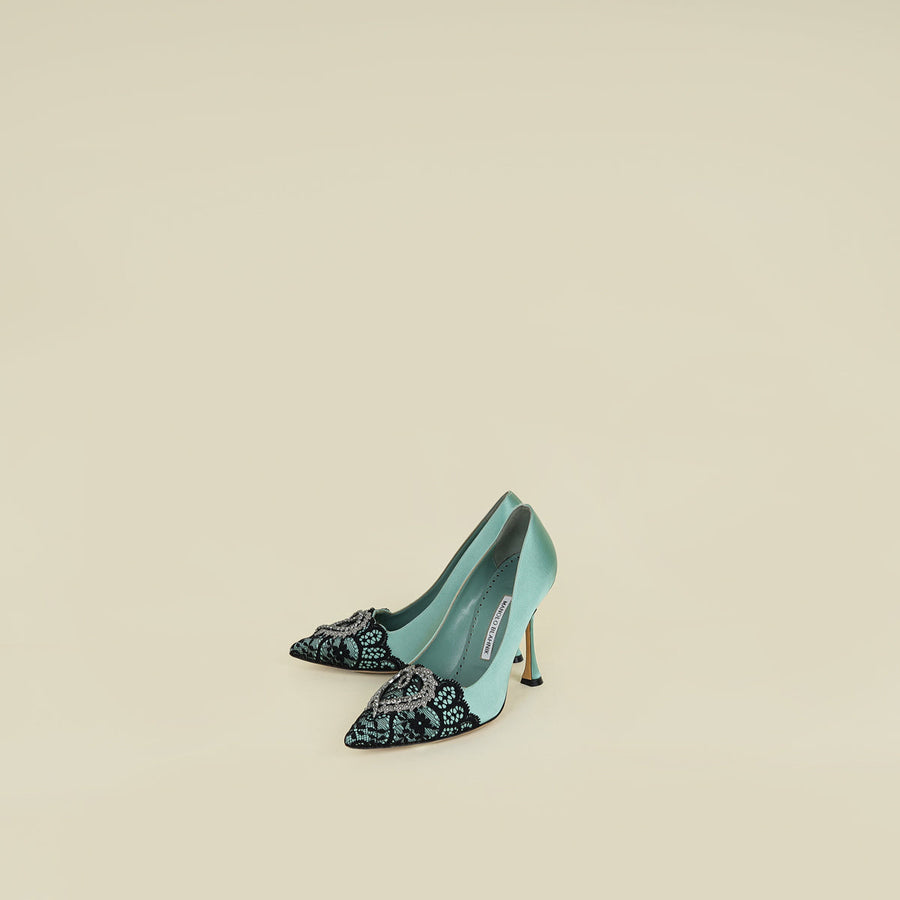 Manolo Blahnik Bicolor Gerontiushi Pump 39