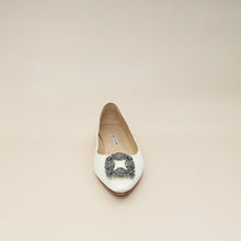 Manolo Blahnik Cream Hangisi Flats 41.5
