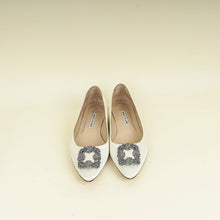 Manolo Blahnik Cream Hangisi Flats 41.5