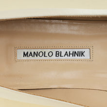 Manolo Blahnik Cream Hangisi Flats 41.5