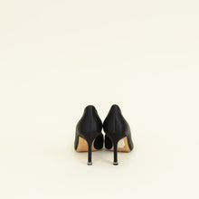 Manolo Blahnik Black Satin Hangisi Pump 35.5