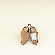 Manolo Blahnik Black Satin Hangisi Pump 35.5