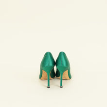 Manolo Blahnik Green Hangisi Buckle Pumps 36.5