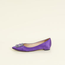 Manolo Blahnik Violet Hangisi Flats 37.5