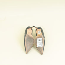 Manolo Blahnik Dark Grey Shufti Satin Pump 37
