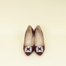 Manolo Blahnik Purple Hangisi Satin Pump 38.5