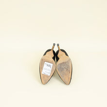 Manolo Blahnik Black Satin Hangisi Pump 39