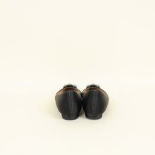 Manolo Blahnik Black Satin Hangisi Flat Ballerina 39