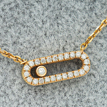 Messika 18K Rose Gold Move Uno 2 Rows Pavé Diamond Necklace