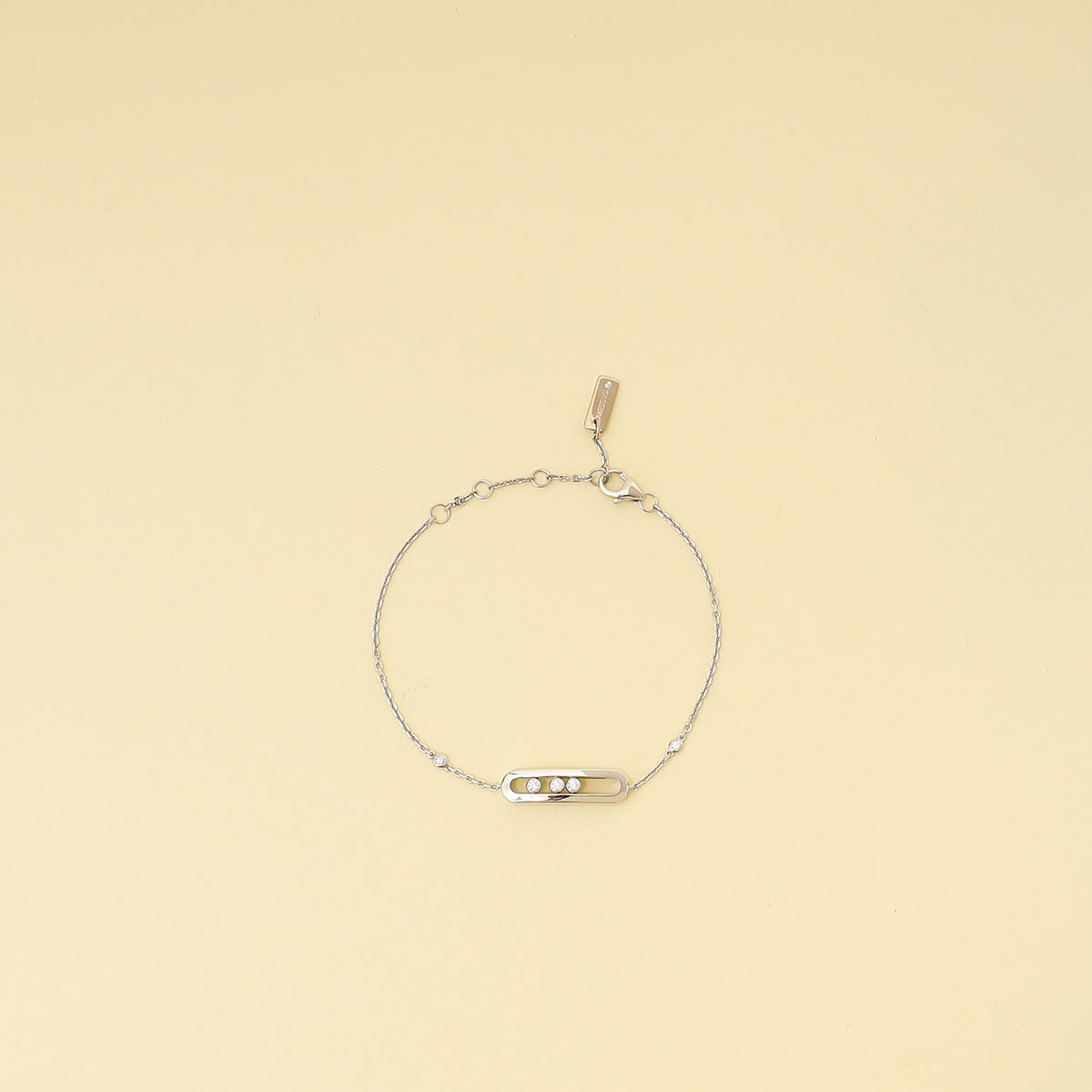 Messika 18K White Gold Diamonds Baby Move Bracelet