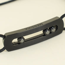 Messika Black Titanium Diamond Move in Cord Bracelet