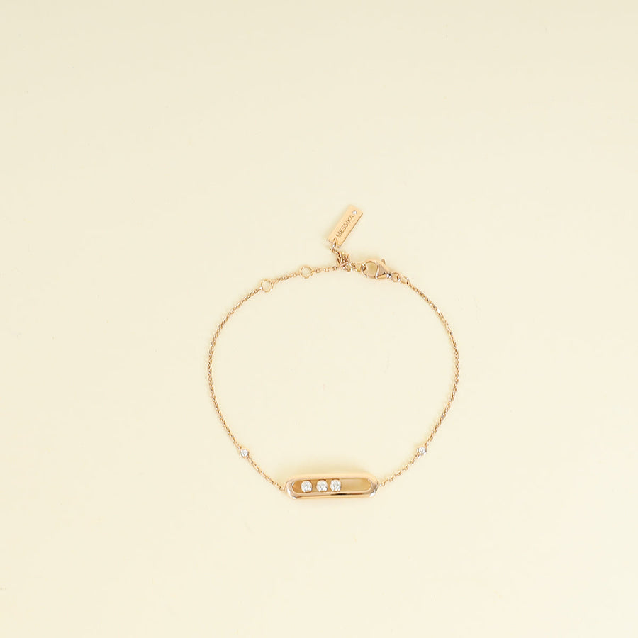 Messika 18K Rose Gold Baby Move Diamond Bracelet