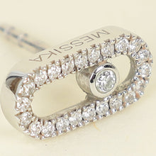 Messika 18K White Gold Move Uno Stud Diamond Earrings
