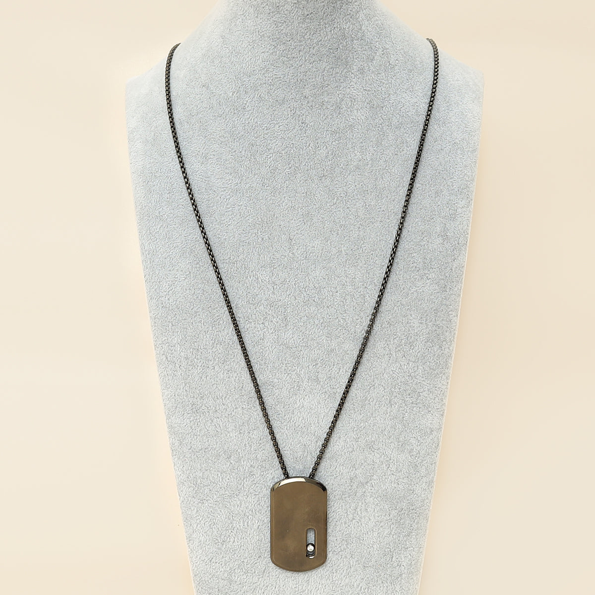 Messika Titanium Graphite Move LM Pendant Men's 27mm Necklace