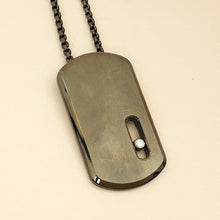 Messika Titanium Graphite Move LM Pendant Men's 27mm Necklace