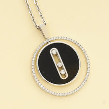 Messika 18K White Gold Lucky Move Diamond and Onyx Necklace