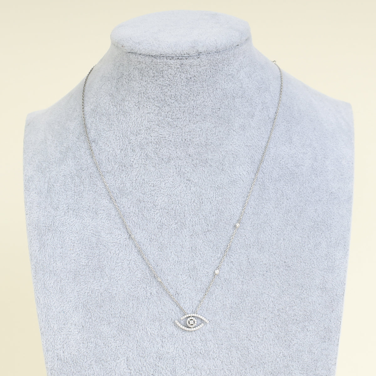 Messika Lucky Eye Pavé Necklace