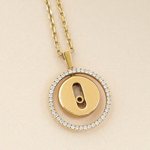 Messika 18K Yellow Gold Lucky Move SM Pendant Diamond Necklace