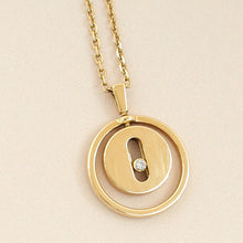 Messika 18K Yellow Gold Lucky Move SM Pendant Diamond Necklace