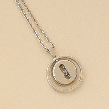 Messika 18K White Gold Diamond Lucky Move SM Pavé Pendant Necklace