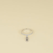 Messika 18K White Gold Diamond Move Uno Pave Drop Ring 53