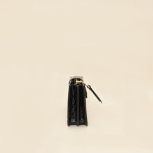 Miu Miu Black Crocodile Embossed Clutch Bag