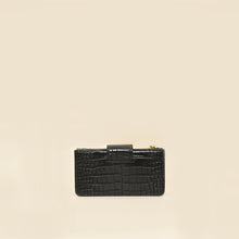 Miu Miu Black Crocodile Embossed Clutch Bag