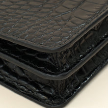 Miu Miu Black Crocodile Embossed Clutch Bag