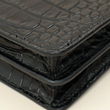 Miu Miu Black Crocodile Embossed Clutch Bag