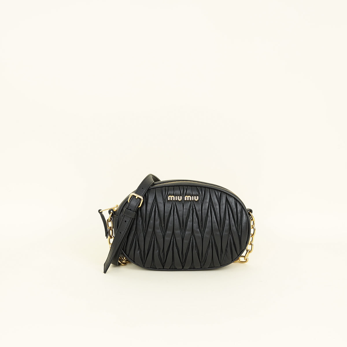 Miu Miu Black Bandoliera Bag