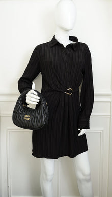 Miu Miu Black Wander Hobo Bag
