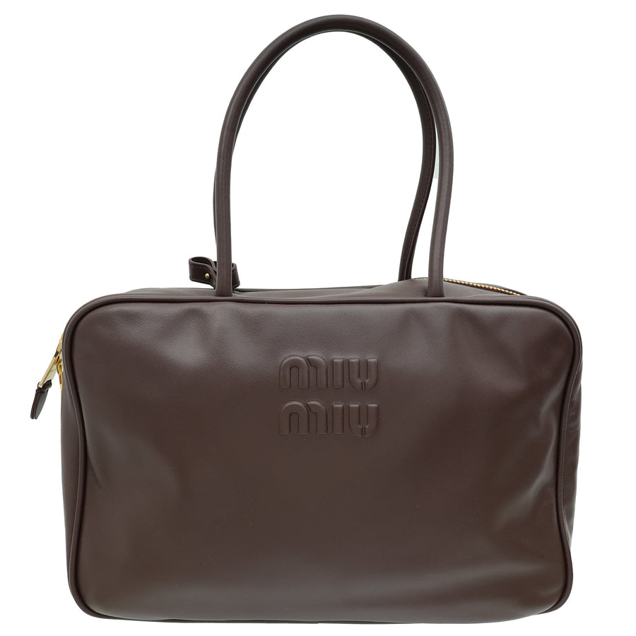 Miu Miu Briarwood Beau Top-Handle Large Bag