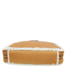 Miu Miu Bicolor Beau Shearling Top-Handle Bag