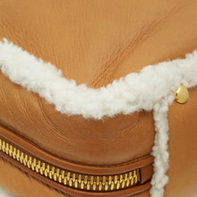 Miu Miu Bicolor Beau Shearling Top-Handle Bag