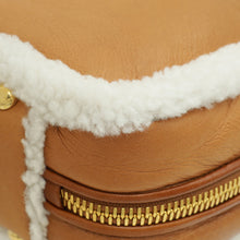 Miu Miu Bicolor Beau Shearling Top-Handle Bag
