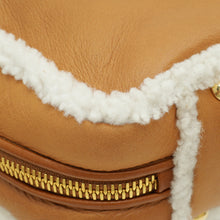 Miu Miu Bicolor Beau Shearling Top-Handle Bag