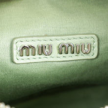 Miu Miu Green Shearling Mini Wander Handle Bag