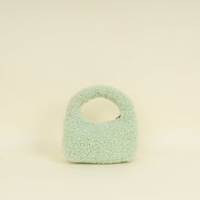 Miu Miu Green Shearling Mini Wander Handle Bag