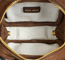 Miu Miu Dark Brown Suede Micro Bag