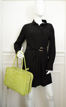Miu Miu Ivy Green Suede Beau Bag