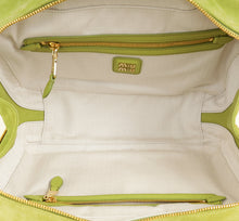 Miu Miu Ivy Green Suede Beau Bag