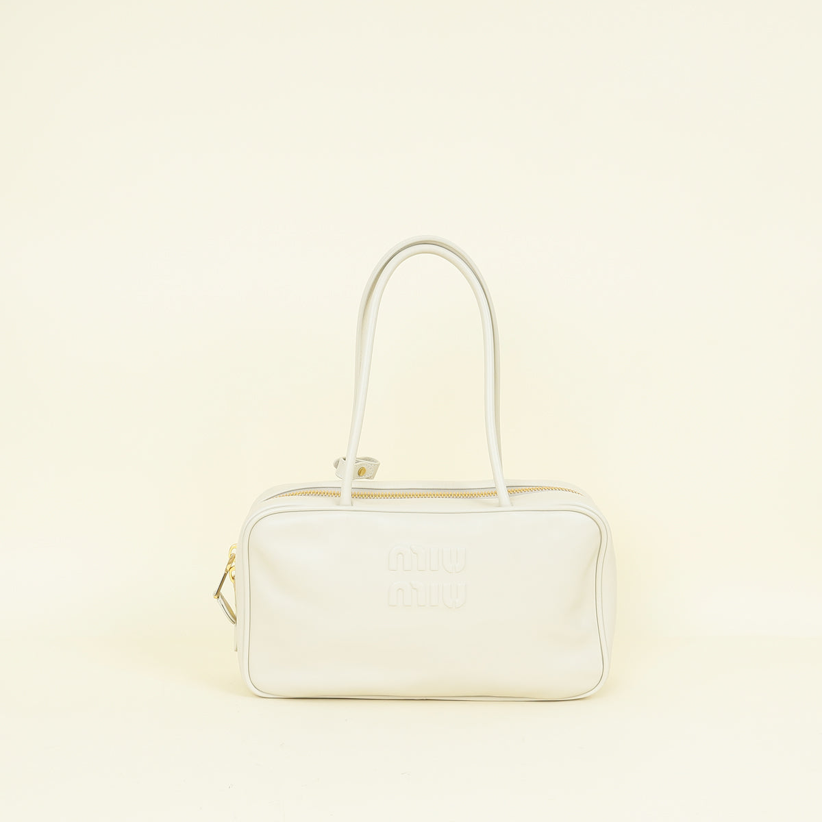 Miu Miu Ivory Beau Top-Handle Bag