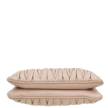 Miu Miu Nude Double Zip Matelassé Crossbody Bag