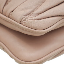 Miu Miu Nude Double Zip Matelassé Crossbody Bag